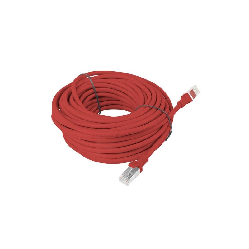 Patchcord Lanberg UTP kat.5e 15m czerwony | PartsPC.pl