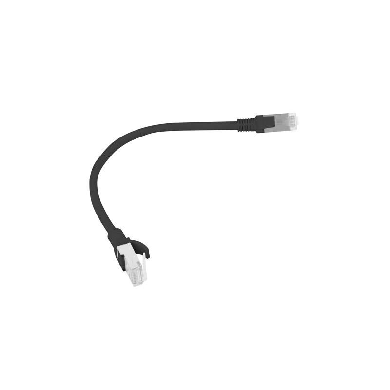 Patchcord Lanberg UTP kat.6 0,25m czarny | PartsPC.pl
