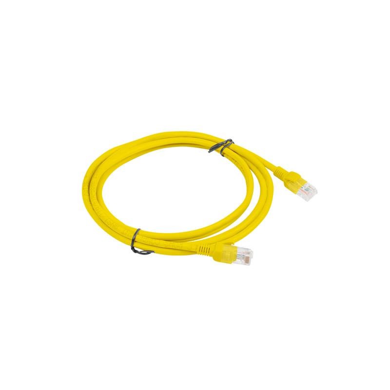 Patchcord Lanberg UTP kat.6 2m żółty | PartsPC.pl