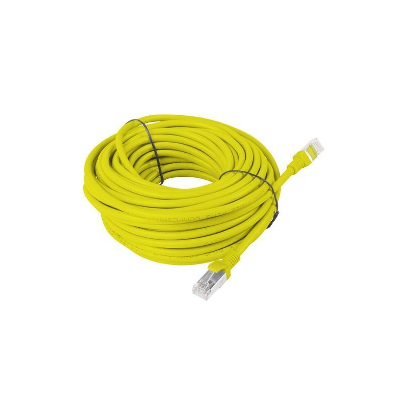 Patchcord Lanberg UTP kat.6 15m żółty | PartsPC.pl
