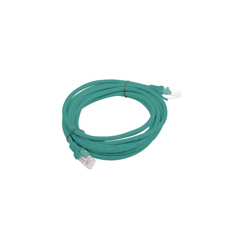 Lanberg PCU6-10CC-0300-G — Patchcord kat. 6 UTP 3 m zielony
