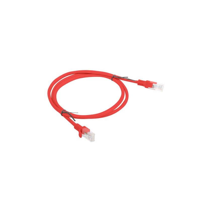 Patchcord Lanberg UTP kat.6 1m czerwony | PartsPC.pl