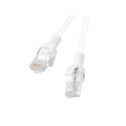 Patchcord kat. 5E UTP 0,25 m biały — PCU5-10CC-0025-W