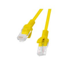 Patchcord Lanberg UTP kat.5e 0,25m żółty 10-Pack | PartsPC.pl