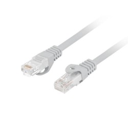 Patchcord Lanberg UTP kat.6 1m LSZH CU fluke passed szary | PartsPC.pl