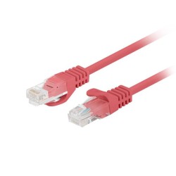Patchcord Lanberg UTP kat.6 0,25m czerwony 10-Pack | PartsPC.pl