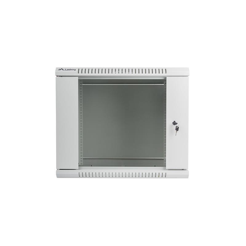Szafa instalacyjna Rack wisząca 19" 9U 600x600 szara Lanberg… | PartsPC.pl