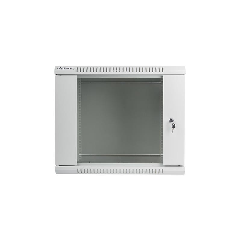 Szafa instalacyjna Rack wisząca 19" 9U 600x450 szara Lanberg… | PartsPC.pl