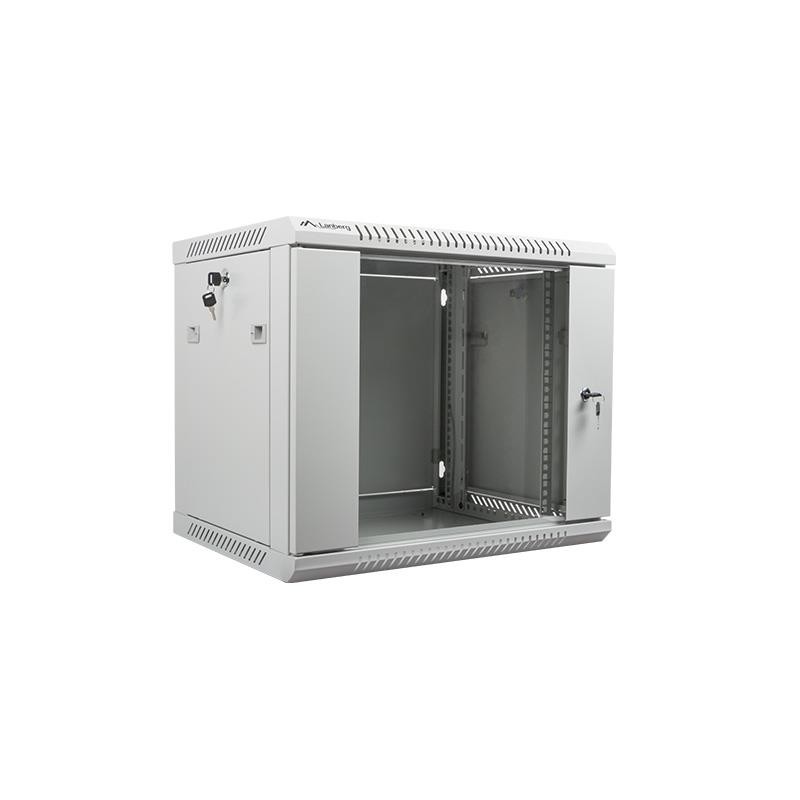 Szafa instalacyjna Rack wisząca 19" 9U 600x450 szara Lanberg… | PartsPC.pl