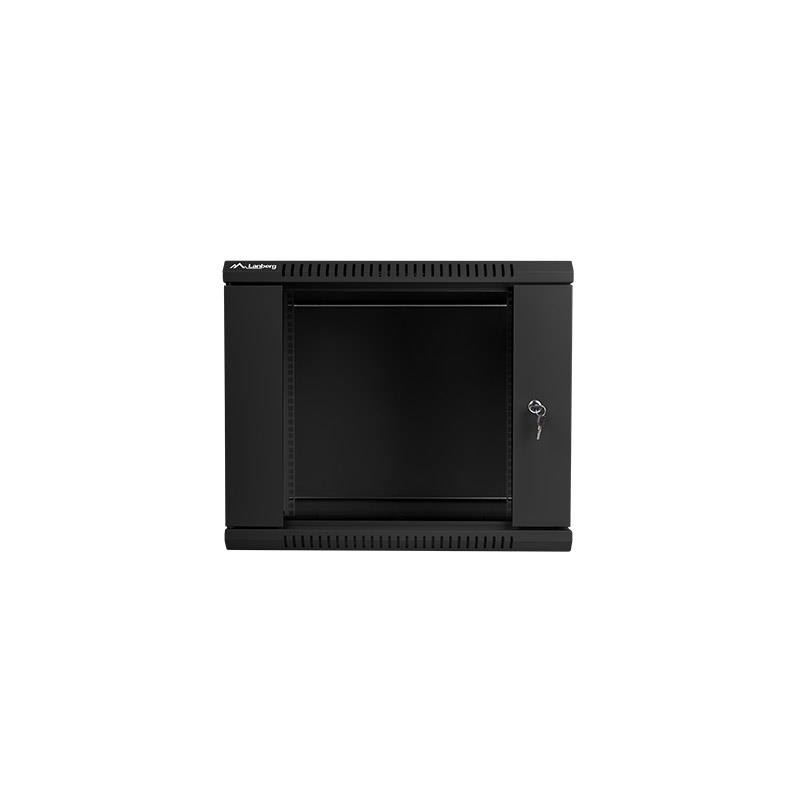 Szafa instalacyjna Rack wisząca 19" 9U 600x450 czarna Lanber… | PartsPC.pl