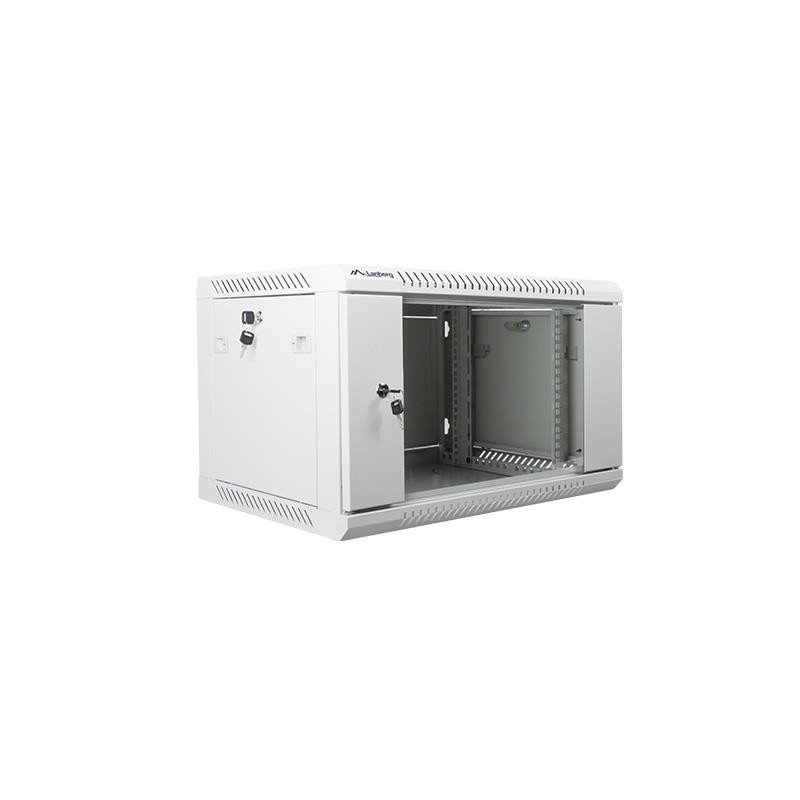 Szafa instalacyjna Rack wisząca 19" 6U 600x450 szara Lanberg… | PartsPC.pl
