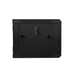 Szafa instalacyjna Rack wisząca 19" 6U 600x450 czarna Lanber… | PartsPC.pl