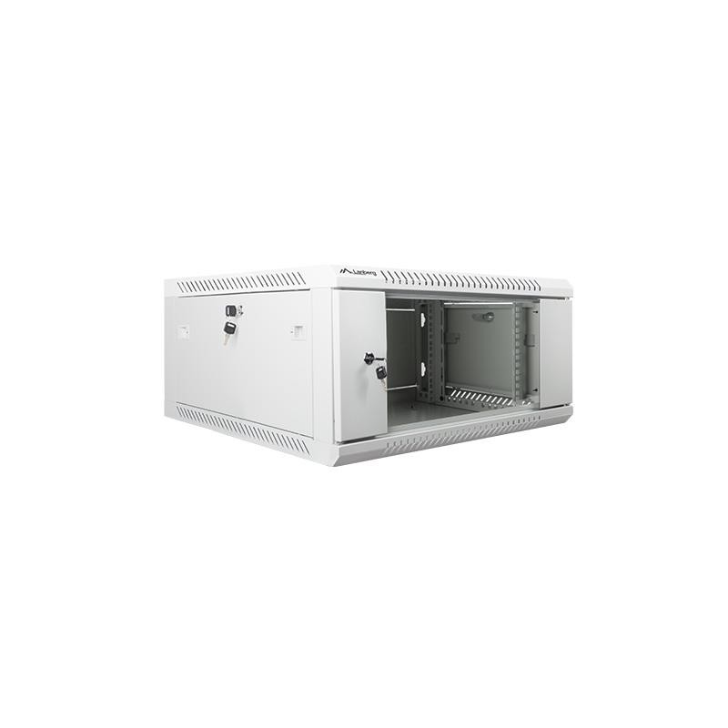 Szafa instalacyjna Rack wisząca 19" 4U 600x600 szara Lanberg… | PartsPC.pl