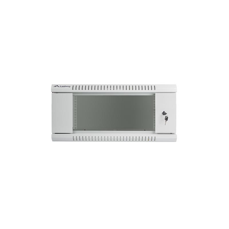 Szafa instalacyjna Rack wisząca 19" 4U 600x600 szara Lanberg… | PartsPC.pl
