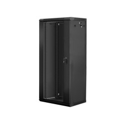 Szafa instalacyjna Rack wisząca 19" 27U 600x450 czarna Lanbe… | PartsPC.pl
