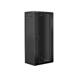 Szafa instalacyjna Rack wisząca 19" 27U 600x450 czarna Lanbe… | PartsPC.pl