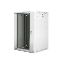 Szafa instalacyjna Rack wisząca 19" 18U 600x600 szara Lanberg (flat pack)