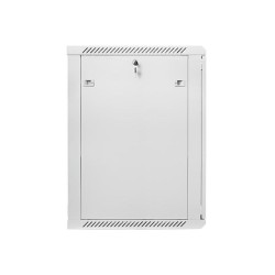 Szafa instalacyjna Rack wisząca 19" 18U 600x600 szara Lanberg (flat pack)