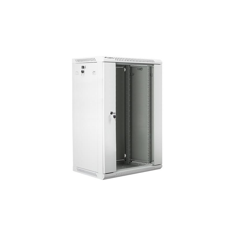 Szafa instalacyjna Rack wisząca 19" 18U 600x450 szara Lanberg (flat pack)