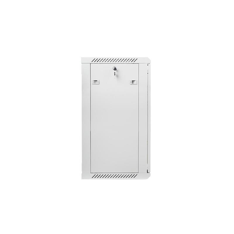 Szafa instalacyjna Rack wisząca 19" 18U 600x450 szara Lanberg (flat pack)