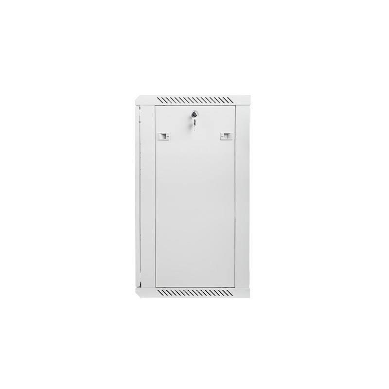 Szafa instalacyjna Rack wisząca 19" 18U 600x450 szara Lanberg (flat pack)
