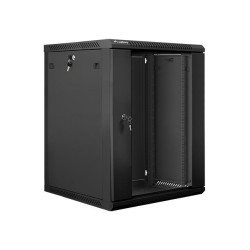 Szafa instalacyjna Rack wisząca 19" 15U 600x600 czarna Lanbe… | PartsPC.pl
