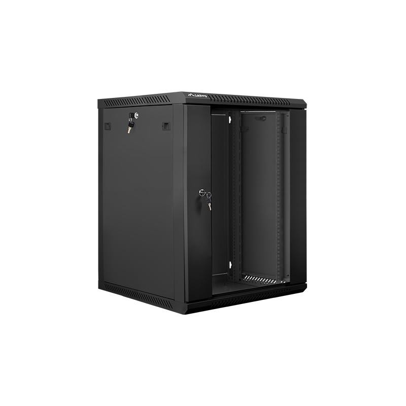 Szafa instalacyjna Rack wisząca 19" 15U 600x600 czarna Lanbe… | PartsPC.pl