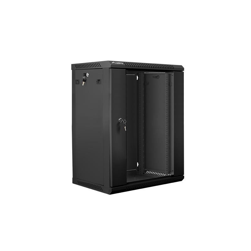 Szafa instalacyjna Rack wisząca 19" 15U 600x450 czarna Lanbe… | PartsPC.pl