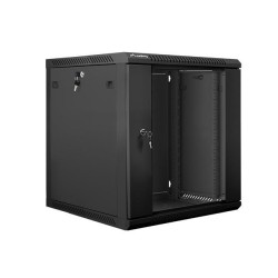 Szafa instalacyjna Rack wisząca 19" 12U 600x600 czarna... | PartsPC.pl