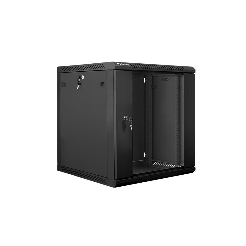 Szafa instalacyjna Rack wisząca 19" 12U 600x600 czarna... | PartsPC.pl
