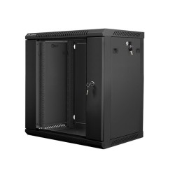 Szafa instalacyjna Rack wisząca 19" 12U 600x450 czarna Lanbe… | PartsPC.pl