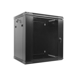 Szafa instalacyjna Rack wisząca 19" 12U 600x450 czarna Lanbe… | PartsPC.pl