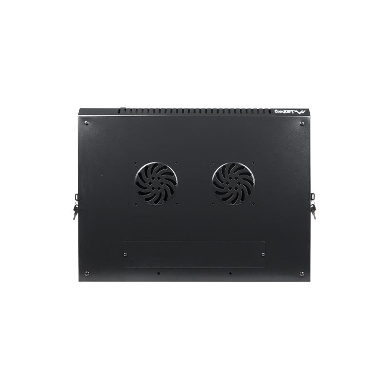 Szafa instalacyjna Rack wisząca 19" 12U 600x450 czarna Lanbe… | PartsPC.pl