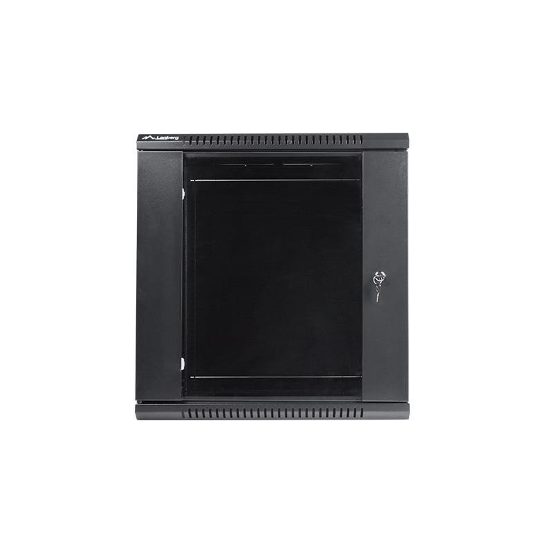 Szafa instalacyjna Rack wisząca 19" 12U 600x450 czarna Lanbe… | PartsPC.pl