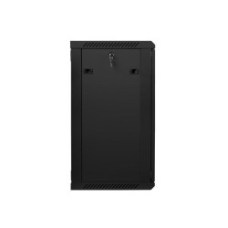 Szafa instalacyjna Rack wisząca 19" 18U 600x450 czarna Lanberg (flat pack)