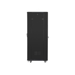Szafa instalacyjna Rack stojąca 19" 37U 600x800 czarna Lanberg (flat pack)