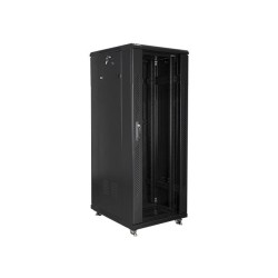 Szafa instalacyjna Rack stojąca 19" 32U 600x800 czarna Lanberg (flat pack)