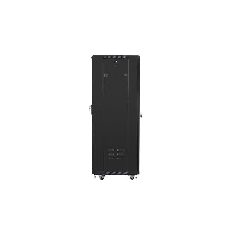 Szafa instalacyjna Rack stojąca 19" 32U 600x600 czarna Lanberg (flat pack)