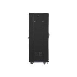 Szafa instalacyjna Rack stojąca 19" 32U 600x600 czarna Lanberg (flat pack)