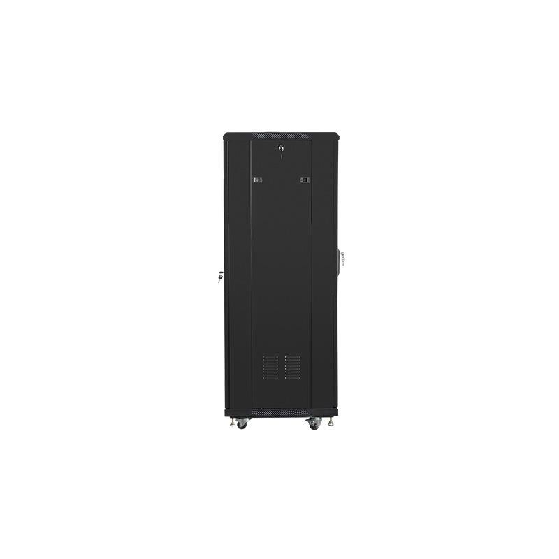 Szafa instalacyjna Rack stojąca 19" 32U 600x600 czarna Lanberg (flat pack)