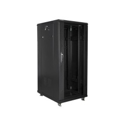 Szafa instalacyjna Rack stojąca 19" 27U 600x800 czarna Lanbe… | PartsPC.pl