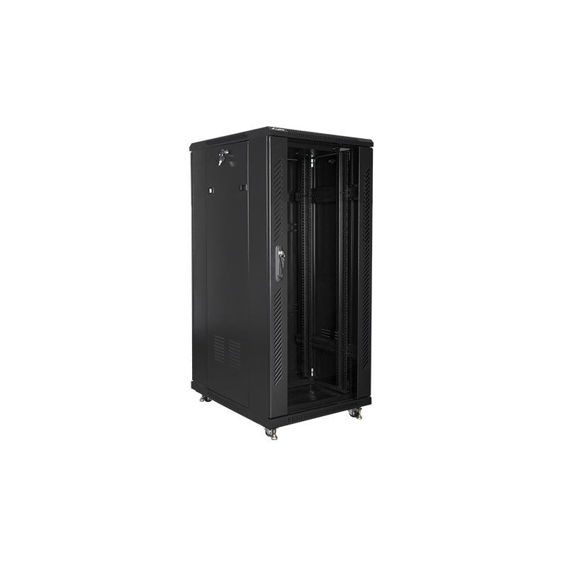 Szafa instalacyjna Rack stojąca 19" 27U 600x800 czarna Lanbe… | PartsPC.pl