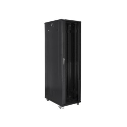 Szafa instalacyjna Rack stojąca 19" 47U 800x1000 czarna Lanberg (flat pack)
