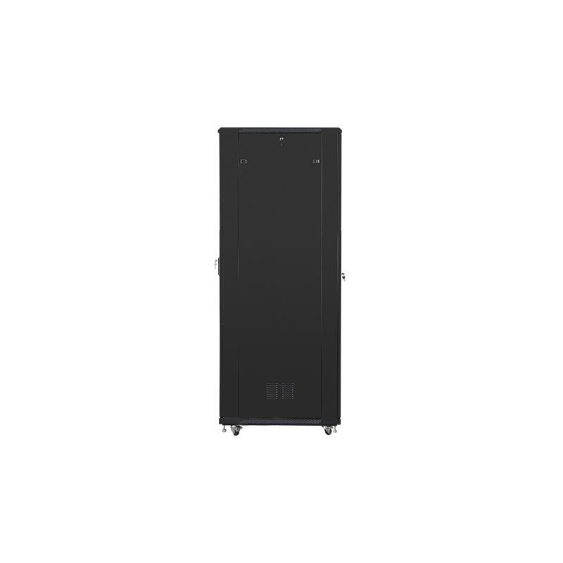 Szafa instalacyjna Rack stojąca 19" 47U 800x1000 czarna Lanberg (flat pack)