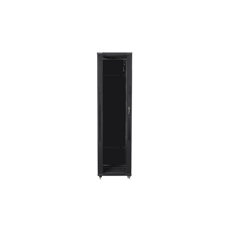 Szafa instalacyjna Rack stojąca 19" 47U 800x1000 czarna Lanberg (flat pack)
