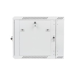 Szafa instalacyjna Rack dwusekcyjna wisząca 19" 9U 600x600 szara Lanberg
