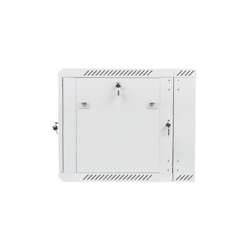 Szafa instalacyjna Rack dwusekcyjna wisząca 19" 9U 600x600 szara Lanberg