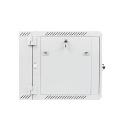 Szafa instalacyjna Rack dwusekcyjna wisząca 19" 9U 600x600 szara Lanberg