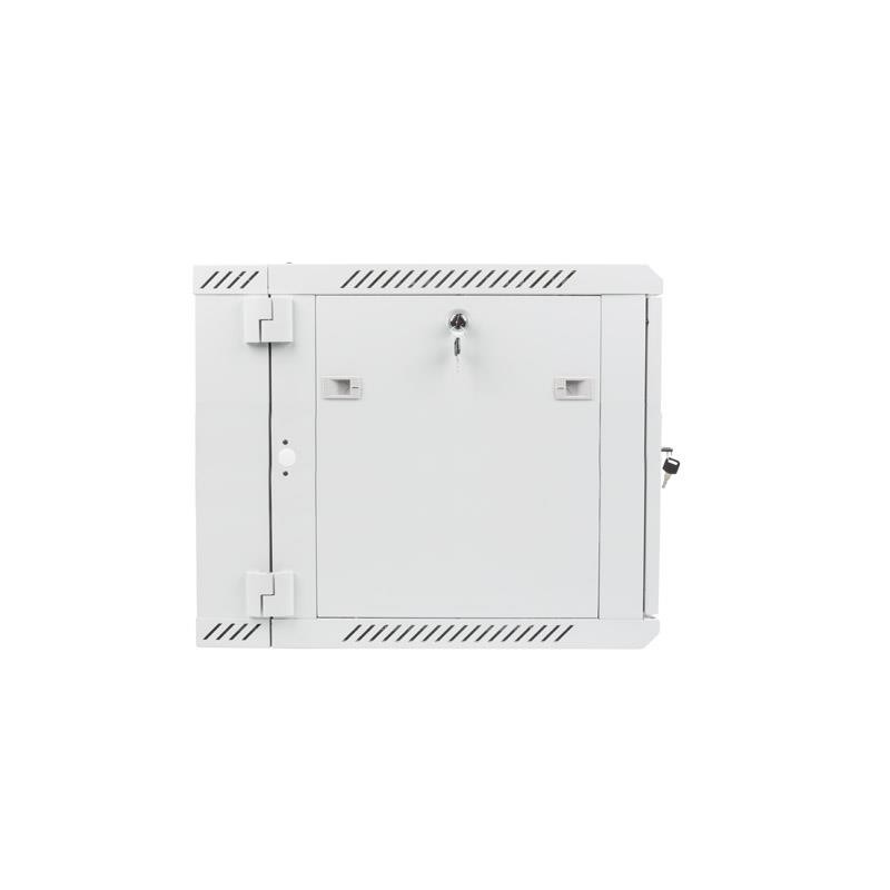 Szafa instalacyjna Rack dwusekcyjna wisząca 19" 9U 600x600 szara Lanberg