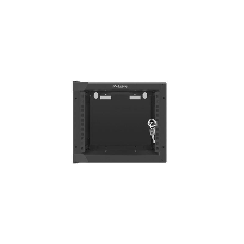 Szafa instalacyjna Rack wisząca 10" 4U 280x310mm czarna Lanb… | PartsPC.pl